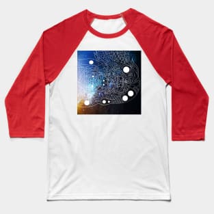 guardian of the galaxy in alien maya ship ecopop pattern Baseball T-Shirt